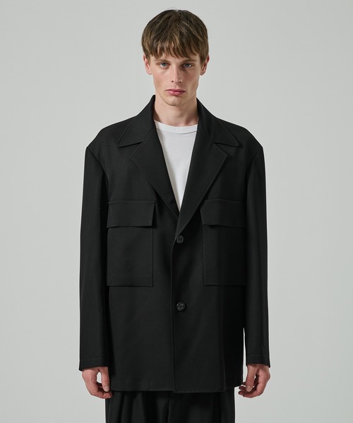 UJOH(ウジョー)の「【UJOH HOMME/ウジョー】Ulster Collar JKT(テーラードジャケット・メンズ・グレー/ブラック・4/5)」の16枚目の写真