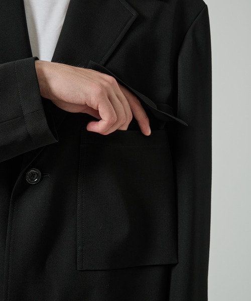 UJOH(ウジョー)の「【UJOH HOMME/ウジョー】Ulster Collar JKT(テーラードジャケット・メンズ・グレー/ブラック・4/5)」の20枚目の写真