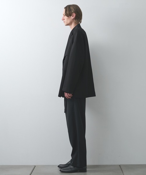 UJOH(ウジョー)の「【UJOH HOMME/ウジョー】Ulster Collar JKT(テーラードジャケット・メンズ・グレー/ブラック・4/5)」の4枚目の写真