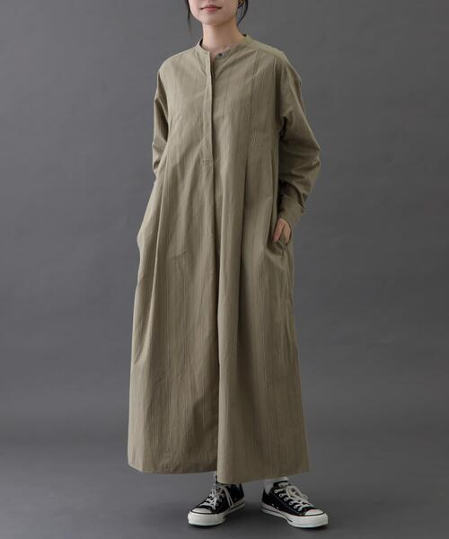 FORK&SPOON（フォークアンドスプーン）の「FORK&SPOON　タックデザインワンピース（ワンピース・レディース・ベージュ系その他/ブラック系その他・1/2）」の20枚目の写真