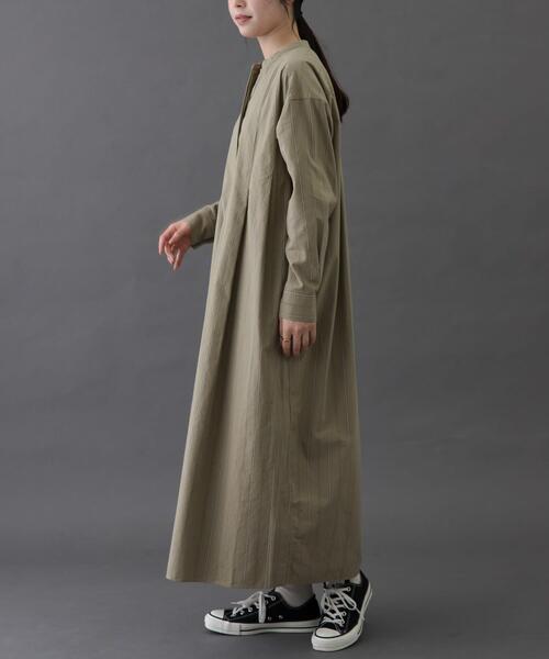 FORK&SPOON（フォークアンドスプーン）の「FORK&SPOON　タックデザインワンピース（ワンピース・レディース・ベージュ系その他/ブラック系その他・1/2）」の21枚目の写真