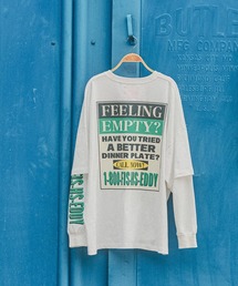 Fishs Eddy（フィッシュエディ）の「【Fishs Eddy(フィッシュエディ)】レイヤードTシャツ【UNISEX】（Tシャツ/カットソー）」