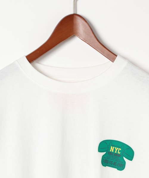 Fishs Eddy（フィッシュエディ）の「【Fishs Eddy(フィッシュエディ)】レイヤードTシャツ【UNISEX】（Tシャツ/カットソー・レディース・オフホワイト/チャコール/ライトグリーン・MEDIUM/LARGE）」の18枚目の写真