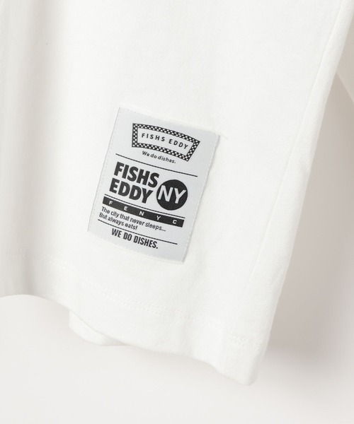 Fishs Eddy（フィッシュエディ）の「【Fishs Eddy(フィッシュエディ)】レイヤードTシャツ【UNISEX】（Tシャツ/カットソー・レディース・オフホワイト/チャコール/ライトグリーン・MEDIUM/LARGE）」の19枚目の写真