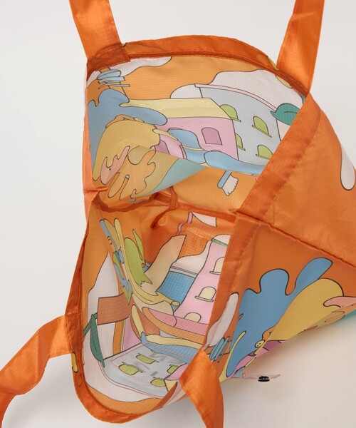 CITEN（シテン）の「＜A.Takahashi×CITEN＞くるパチ（エコバッグ/サブバッグ・レディース・ターコイズブルー系/オレンジ・FREE）」の9枚目の写真