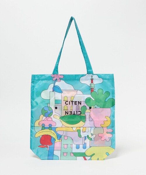 CITEN（シテン）の「＜A.Takahashi×CITEN＞くるパチ（エコバッグ/サブバッグ・レディース・ターコイズブルー系/オレンジ・FREE）」の14枚目の写真