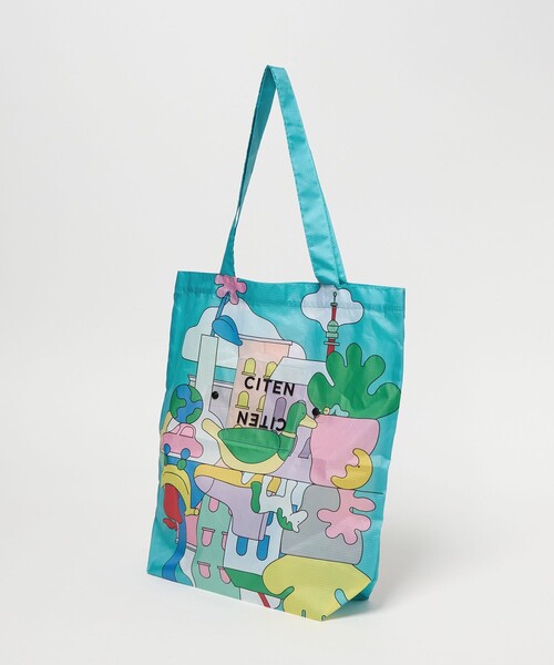 CITEN（シテン）の「＜A.Takahashi×CITEN＞くるパチ（エコバッグ/サブバッグ・レディース・ターコイズブルー系/オレンジ・FREE）」の15枚目の写真