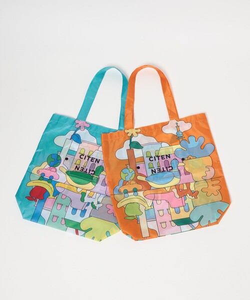 CITEN（シテン）の「＜A.Takahashi×CITEN＞くるパチ（エコバッグ/サブバッグ・レディース・ターコイズブルー系/オレンジ・FREE）」の19枚目の写真
