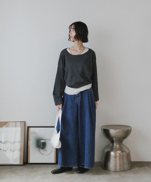 AO2(アオズ)の「Wool Ensemble Knit with Charms / チャーム付き ウール アンサンブルニット 冬服(ニット/セーター・レディース・イエロー/チャコール/ネイビー/ライトブラウン・FREE)」の14枚目の写真