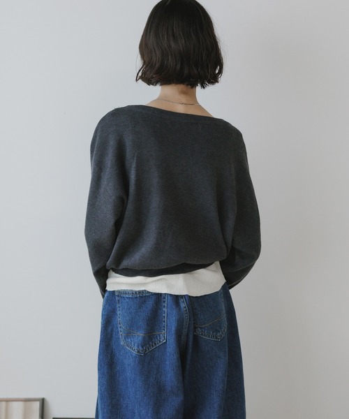 AO2(アオズ)の「Wool Ensemble Knit with Charms / チャーム付き ウール アンサンブルニット 冬服(ニット/セーター・レディース・イエロー/チャコール/ネイビー/ライトブラウン・FREE)」の11枚目の写真