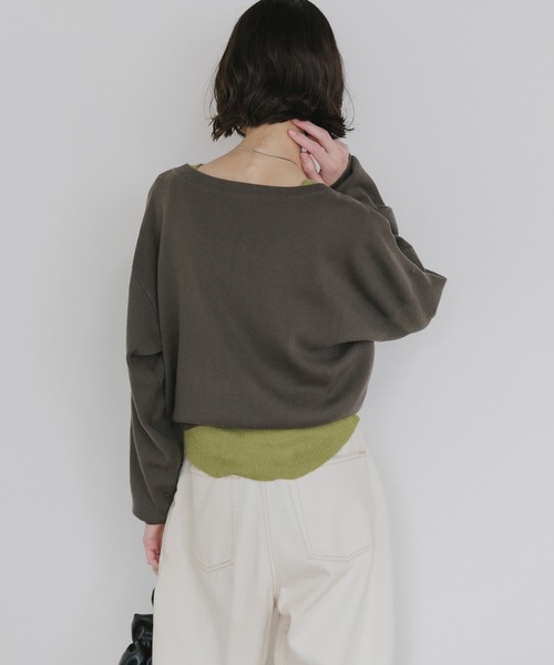 AO2(アオズ)の「Wool Ensemble Knit with Charms / チャーム付き ウール アンサンブルニット 冬服(ニット/セーター・レディース・イエロー/チャコール/ネイビー/ライトブラウン・FREE)」の20枚目の写真