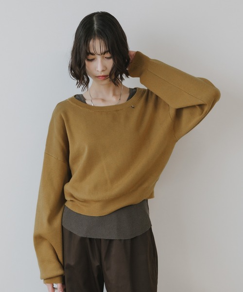 AO2(アオズ)の「Wool Ensemble Knit with Charms / チャーム付き ウール アンサンブルニット 冬服(ニット/セーター・レディース・イエロー/チャコール/ネイビー/ライトブラウン・FREE)」の7枚目の写真