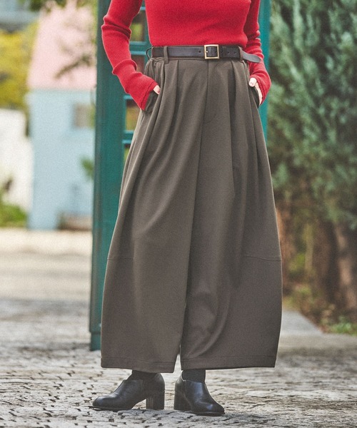 niko and...（ニコアンド）の「2WAYノビノビカーブパンツ（その他パンツ・レディース・アイボリー/ブラック/モカ/ブラウン・FREE）」の3枚目の写真