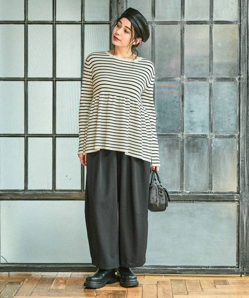 niko and...（ニコアンド）の「2WAYノビノビカーブパンツ（その他パンツ・レディース・アイボリー/ブラック/モカ/ブラウン・FREE）」の5枚目の写真