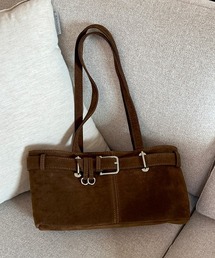 by muni:r | 【着用動画あり・2色展開】バックルスウェードショルダーバッグ/2025 AW COLLECTION(ショルダーバッグ)