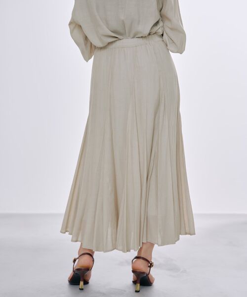 COHINA（コヒナ）の「ソフトワッシャーランダムマチフレアスカート 【低身長・小柄女性】（スカート・レディース・ベージュ/ネイビー・XS-Short/S-Short/XS-Regular/S-Regular）」の3枚目の写真