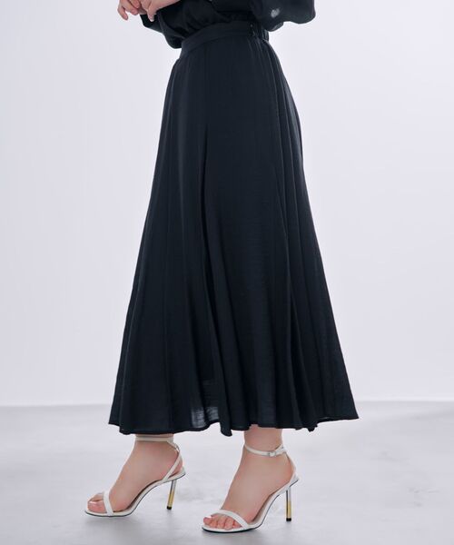 COHINA（コヒナ）の「ソフトワッシャーランダムマチフレアスカート 【低身長・小柄女性】（スカート・レディース・ベージュ/ネイビー・XS-Short/S-Short/XS-Regular/S-Regular）」の6枚目の写真