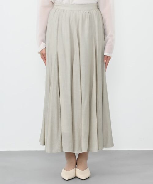 COHINA（コヒナ）の「ソフトワッシャーランダムマチフレアスカート 【低身長・小柄女性】（スカート・レディース・ベージュ/ネイビー・XS-Short/S-Short/XS-Regular/S-Regular）」の13枚目の写真