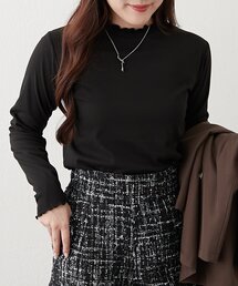 プチプラ!起毛リブWハイネックプルオーバー