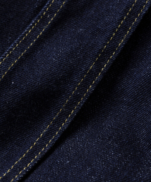 Lee(リー)の「Lee × FREAK'S STORE/リー 別注 101-J RIDERS JACKET/リー ワンオーワン ジェー デニム ライダース ジャケット(デニムジャケット・メンズ・ネイビー/ダークネイビー・MEDIUM/LARGE)」の9枚目の写真