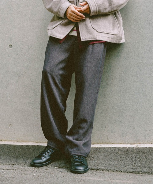 niko and...(ニコアンド)の「ヘリンボーンワイドパンツ(その他パンツ・メンズ・チャコール/ブラウン/グレー・LARGE/MEDIUM)」の1枚目の写真