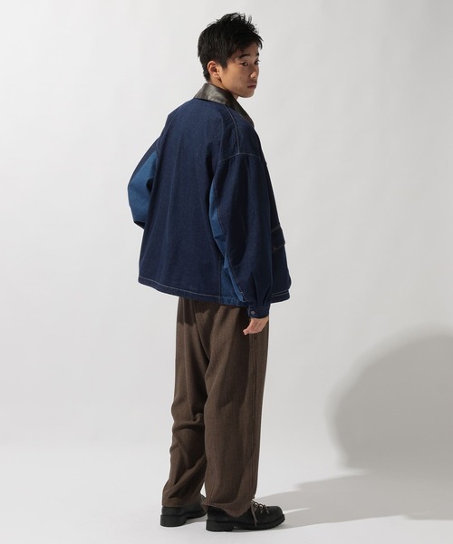 niko and...(ニコアンド)の「ヘリンボーンワイドパンツ(その他パンツ・メンズ・チャコール/ブラウン/グレー・LARGE/MEDIUM)」の4枚目の写真