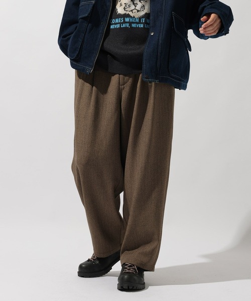 niko and...(ニコアンド)の「ヘリンボーンワイドパンツ(その他パンツ・メンズ・チャコール/ブラウン/グレー・LARGE/MEDIUM)」の5枚目の写真