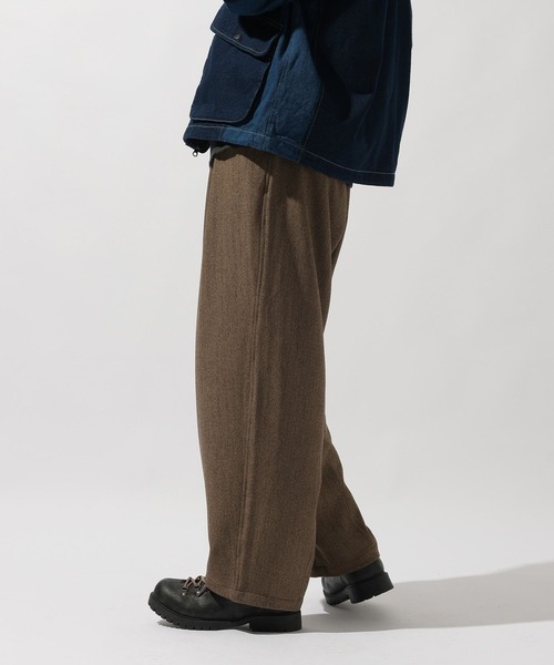 niko and...(ニコアンド)の「ヘリンボーンワイドパンツ(その他パンツ・メンズ・チャコール/ブラウン/グレー・LARGE/MEDIUM)」の6枚目の写真