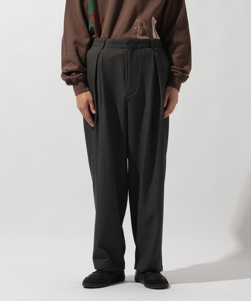 niko and...(ニコアンド)の「ヘリンボーンワイドパンツ(その他パンツ・メンズ・チャコール/ブラウン/グレー・LARGE/MEDIUM)」の7枚目の写真