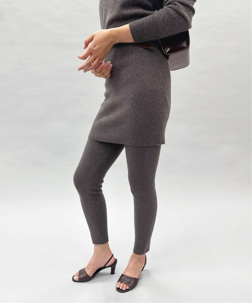 EDIT. FOR LULU（エディットフォールル）の「カシミヤミニスカート（スカート・レディース・ブラウン/ネイビー・FREE）」の7枚目の写真