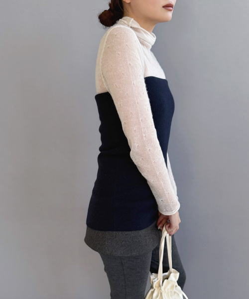 EDIT. FOR LULU（エディットフォールル）の「カシミヤミニスカート（スカート・レディース・ブラウン/ネイビー・FREE）」の13枚目の写真