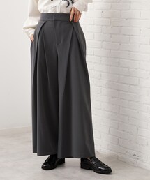 THE SHOP TK  | サス付きタックワイドパンツ(その他パンツ)