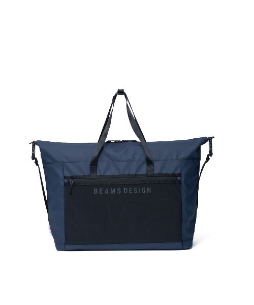 BEAMS DESIGN(ビームス デザイン)の「BEAMSDESIGN(ビームスデザイン)エラスティックメッシュ ボストンバッグ(ボストンバッグ・メンズ・サンドベージュ/ネイビー/ブラック・FREE)」の7枚目の写真