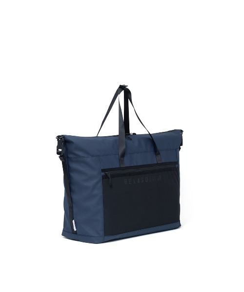 BEAMS DESIGN(ビームス デザイン)の「BEAMSDESIGN(ビームスデザイン)エラスティックメッシュ ボストンバッグ(ボストンバッグ・メンズ・サンドベージュ/ネイビー/ブラック・FREE)」の8枚目の写真