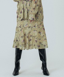 (CREOLME)FLOWER PRINT SKIRT