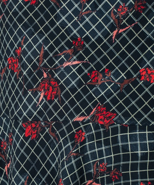 ROSE BUD（ローズバッド）の「(CREOLME)FLOWER PRINT SKIRT（スカート・レディース・イエロー/ブラック・ONE SIZE）」の5枚目の写真