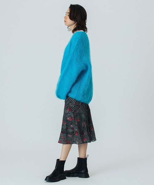 ROSE BUD（ローズバッド）の「(CREOLME)FLOWER PRINT SKIRT（スカート・レディース・イエロー/ブラック・ONE SIZE）」の22枚目の写真