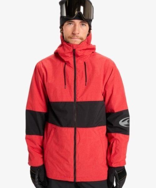 Quiksilver（クイックシルバー）の「HIGH IN THE HOOD JK/クイックシルバーナイロンジャケット（マウンテンパーカー・メンズ・ブラック/ベージュ/レッド・MEDIUM/LARGE/X-LARGE/X-SMALL/SMALL）」の3枚目の写真