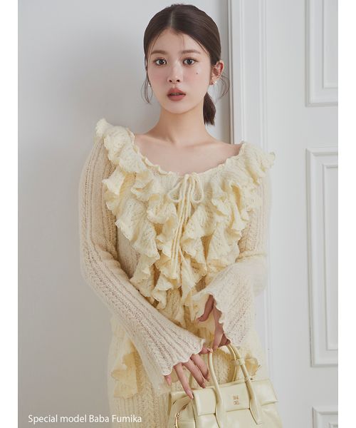 SNIDEL(スナイデル)の「フラップボストンバッグ(ボストンバッグ・レディース・アイボリー/ブラック/キャメル/イエロー・F)」の10枚目の写真