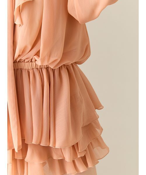 ドレープフリルセットアップ（ワンピース）｜LILY BROWN（リリー