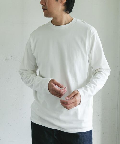 URBAN RESEARCH DOORS（アーバンリサーチドアーズ）の「Grow Organic クルーネックTシャツ（Tシャツ/カットソー・メンズ・オフホワイト/ブラウン・LARGE/MEDIUM）」の3枚目の写真