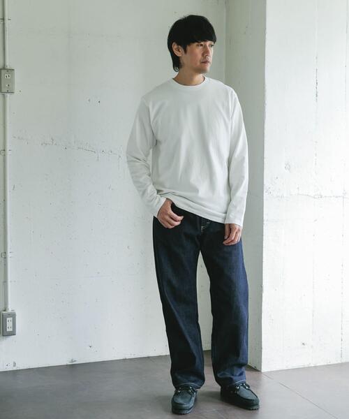 URBAN RESEARCH DOORS（アーバンリサーチドアーズ）の「Grow Organic クルーネックTシャツ（Tシャツ/カットソー・メンズ・オフホワイト/ブラウン・LARGE/MEDIUM）」の5枚目の写真