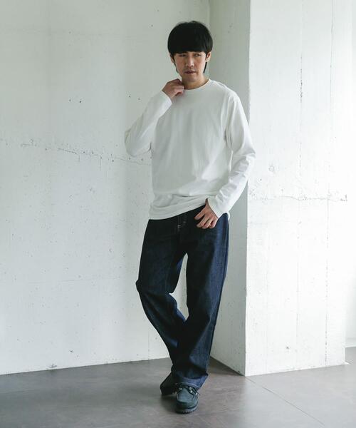 URBAN RESEARCH DOORS（アーバンリサーチドアーズ）の「Grow Organic クルーネックTシャツ（Tシャツ/カットソー・メンズ・オフホワイト/ブラウン・LARGE/MEDIUM）」の6枚目の写真