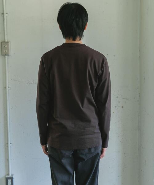 URBAN RESEARCH DOORS（アーバンリサーチドアーズ）の「Grow Organic クルーネックTシャツ（Tシャツ/カットソー・メンズ・オフホワイト/ブラウン・LARGE/MEDIUM）」の18枚目の写真