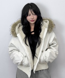 FOLLOWIN（フォロウィン）の「【新色追加 動画あり FLW MADE ファー取り外し可能 UNISEX】【お気に入り登録者51","000人突破!】2WAYファー フードジャケット（ブルゾン）」
