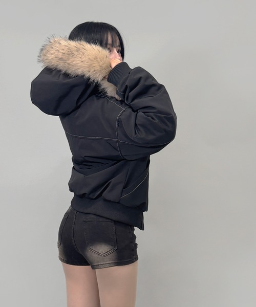 FOLLOWIN（フォロウィン）の「【ファー取り外し可能】2WAYファー