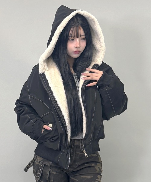 FOLLOWIN（フォロウィン）の「【FOLLOWIN MADE/ファー取り外し可能 
