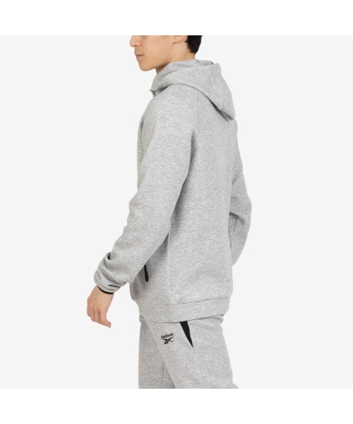 Reebok(リーボック)の「ロゴ フードトップ / OVERHEAD HOODY FLEECE(パーカー・メンズ・グレー/グリーン/ブラック・LARGE/MEDIUM/SMALL)」の4枚目の写真