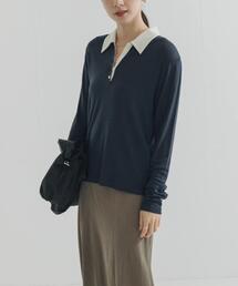 URBAN RESEARCH | ウールジャージーポロ衿トップス(ニット/セーター)