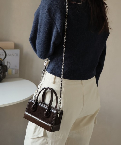 Ulysses(ユリシス)の「チェーンショルダーミニバッグ(ショルダーバッグ・レディース・ブラウン/レオパード・F)」の2枚目の写真